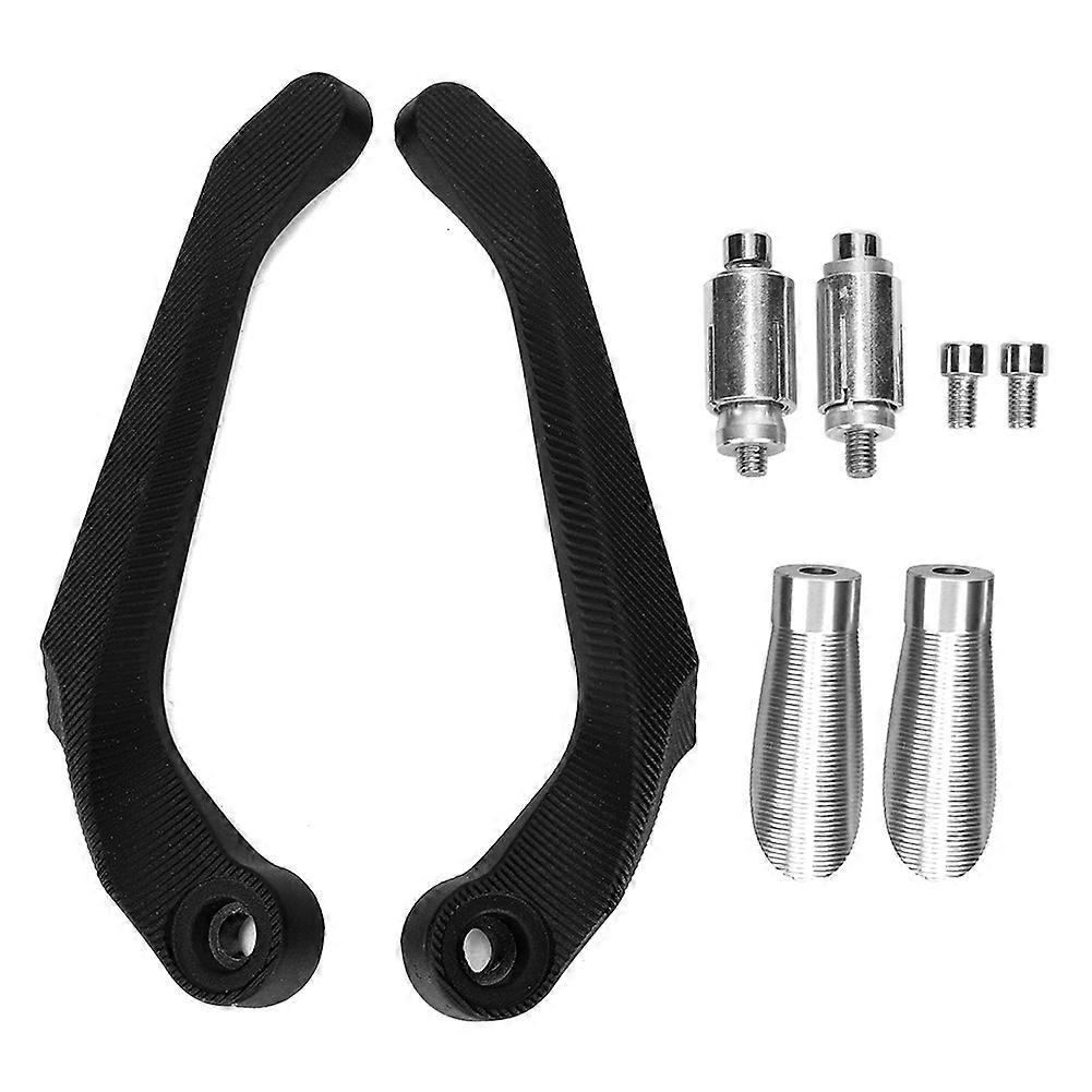 Universal Motorcycle Anti~Drop Horn Protection Hand Guards Rod Modification Accessory (Silver) E2U~04