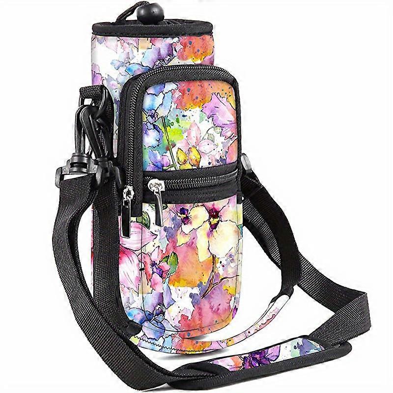 Insulated Water Bottle Carrier with Adjustable Strap for Outdoor Sports and Hiking - Keep Your Drinks Cold for Longer