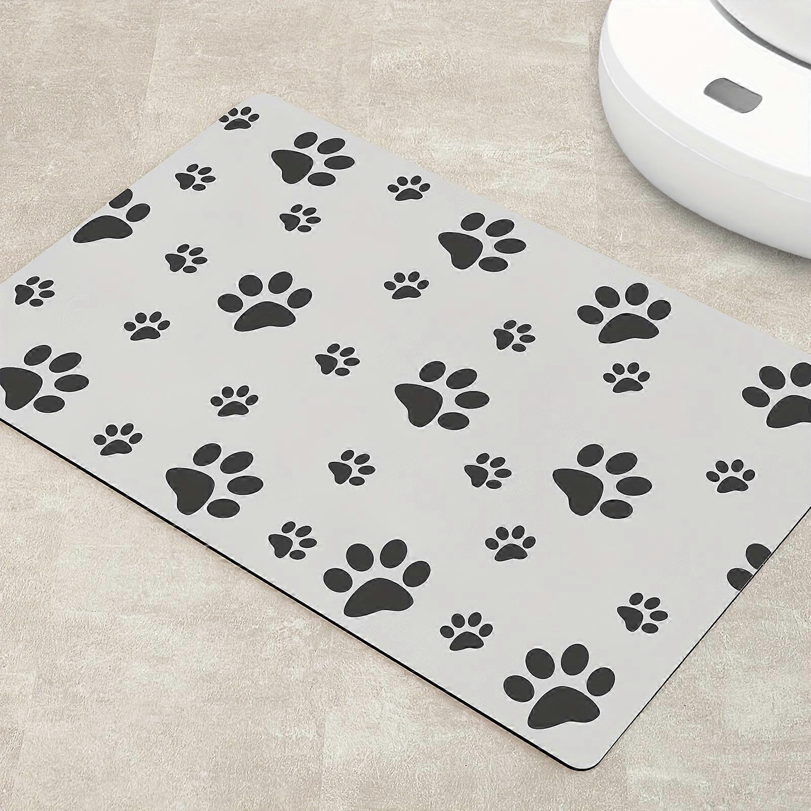 Pet Placemat High Absorbent Quick Dry Dog Feeding Mat Easy To Clean Pet Bowl Mat Dog Floor Mat With Non-slip Rubber Backing