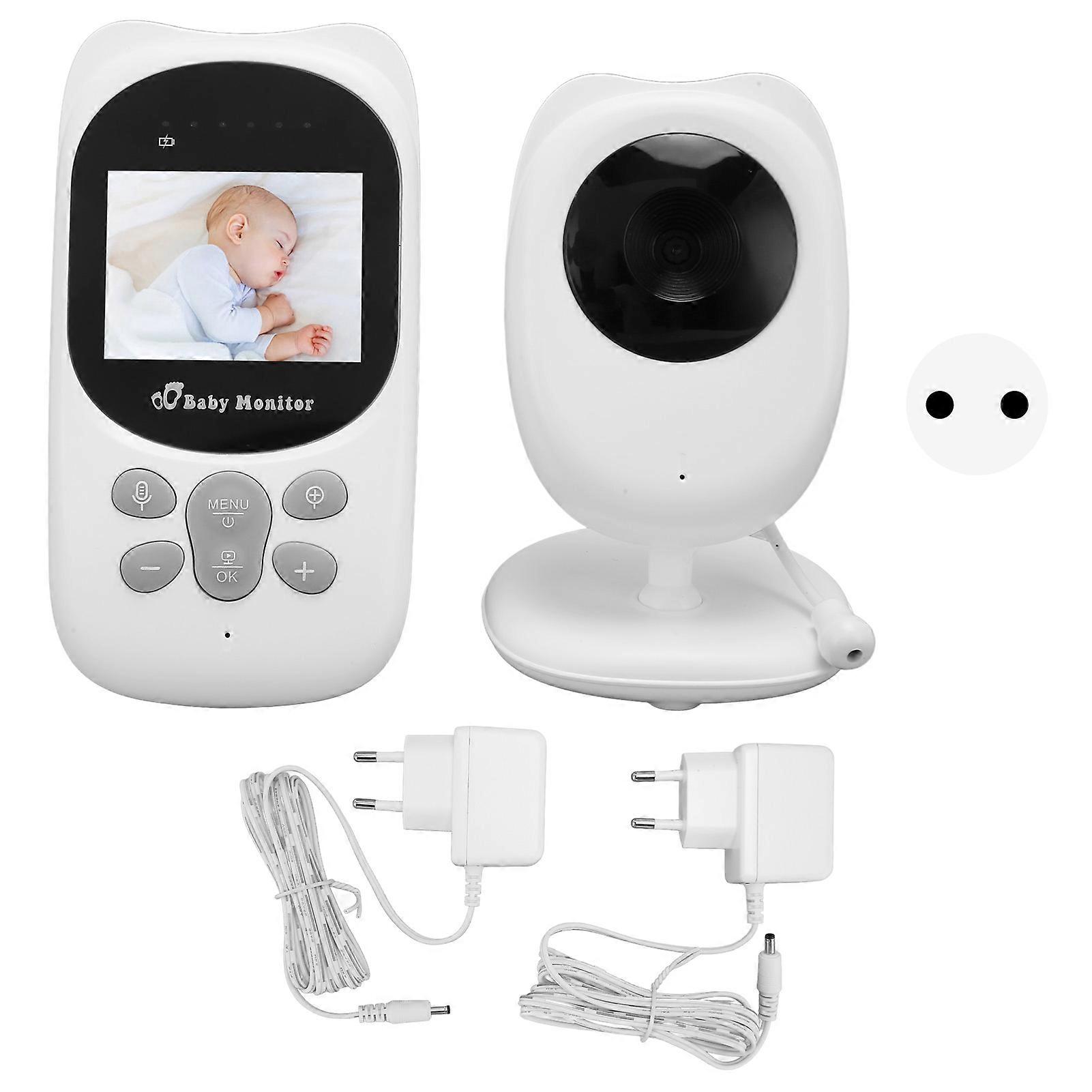 Video Baby Monitor 2.4in Display 2 Way Talk 150m Range Color Night Vision Baby Monitor Camera With Lullabies 100240v Eu Plug