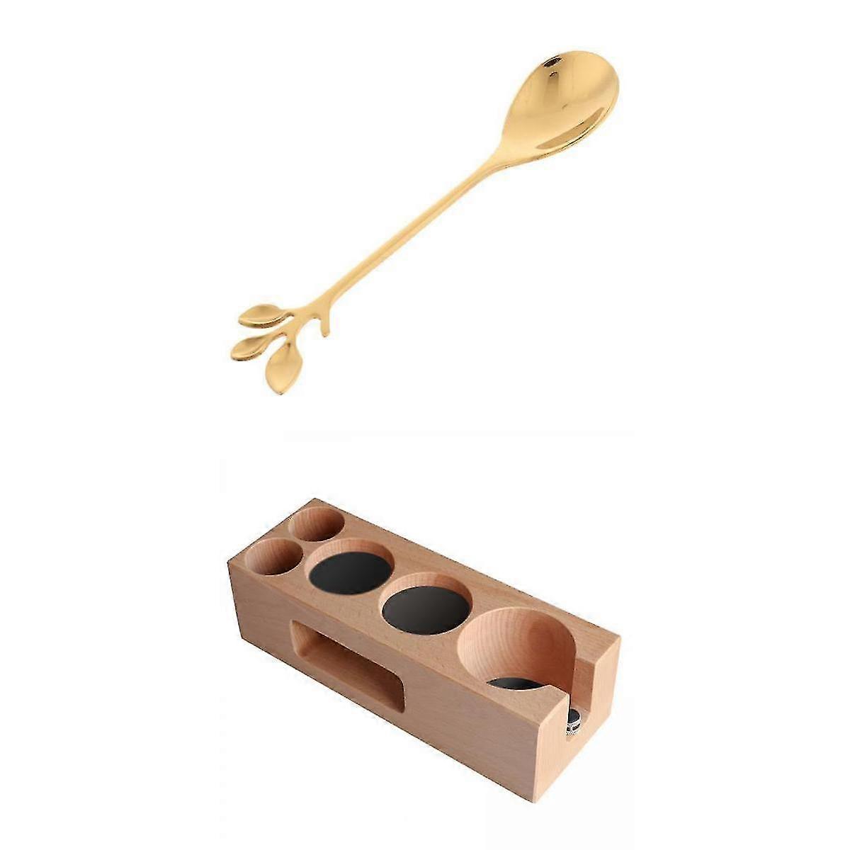 Trä Kaffe Tamper Holder Support Base Espresso Tamper Stand 58mm