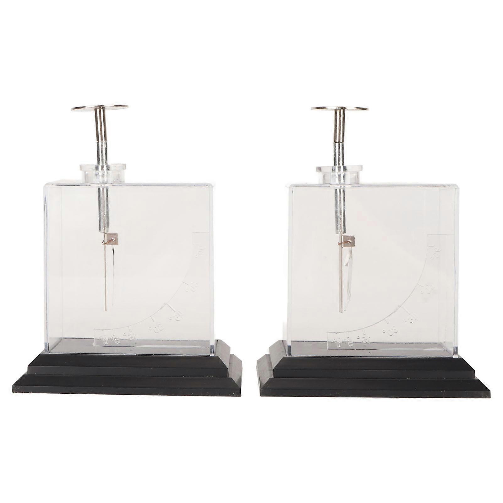 Foil Electroscope Compact Structure High Sensitity Precise Scale Physics Electrometer for Teaching Aids Experiments