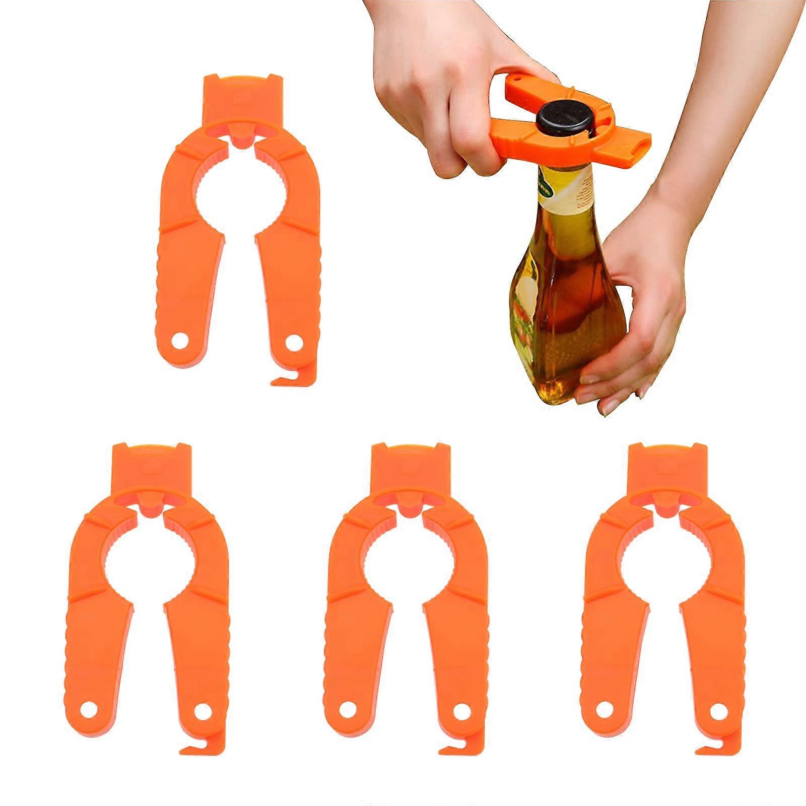5PACK Multifunctional Kitchen Can Opener Adjustable Easy Grip Bottle Jar Opener Use for Elderly Weak Hands and Arthritic