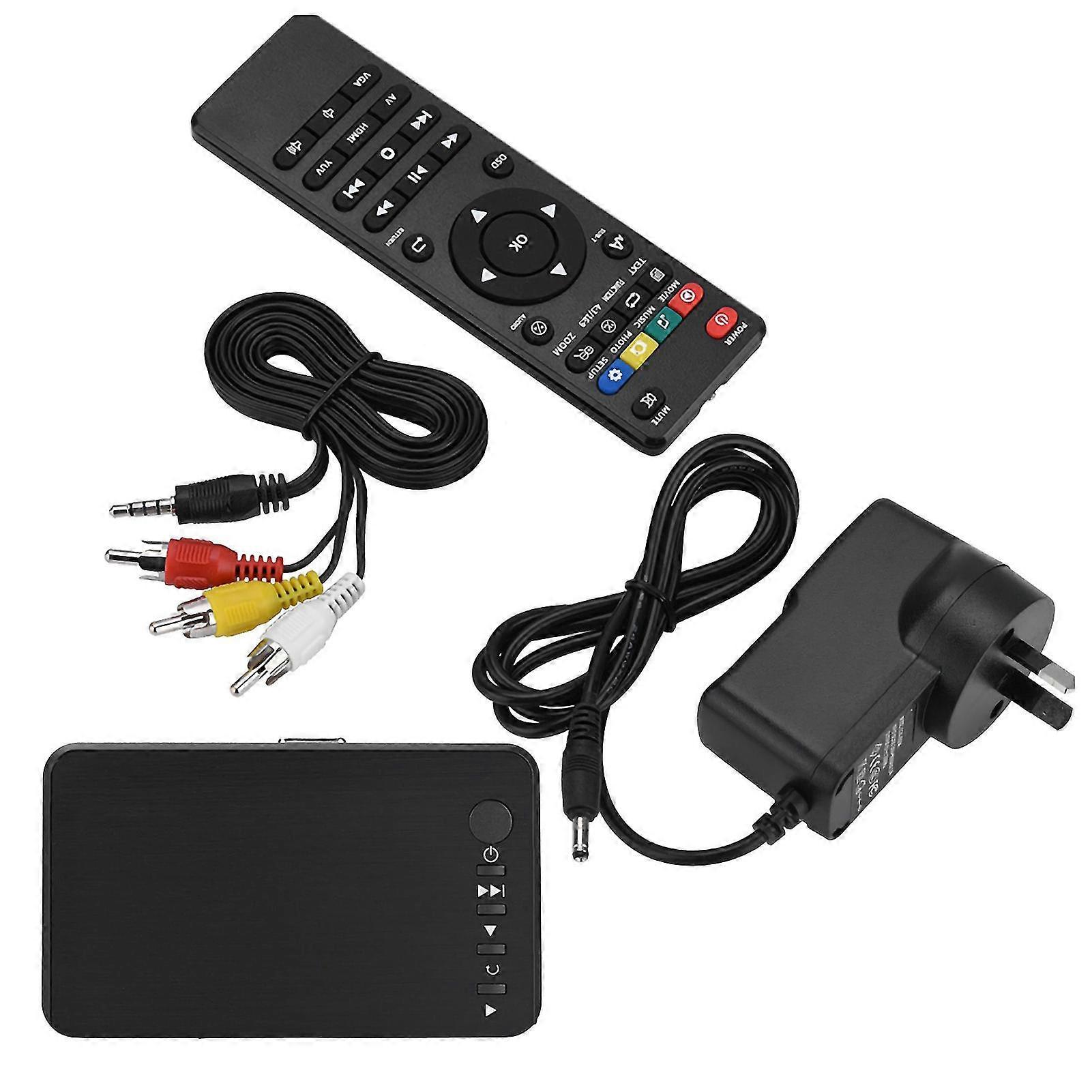 HDMI 1080P HD Audio and Video Multimedia Player with IR Remote Control 110V-240V (SAA)-YM