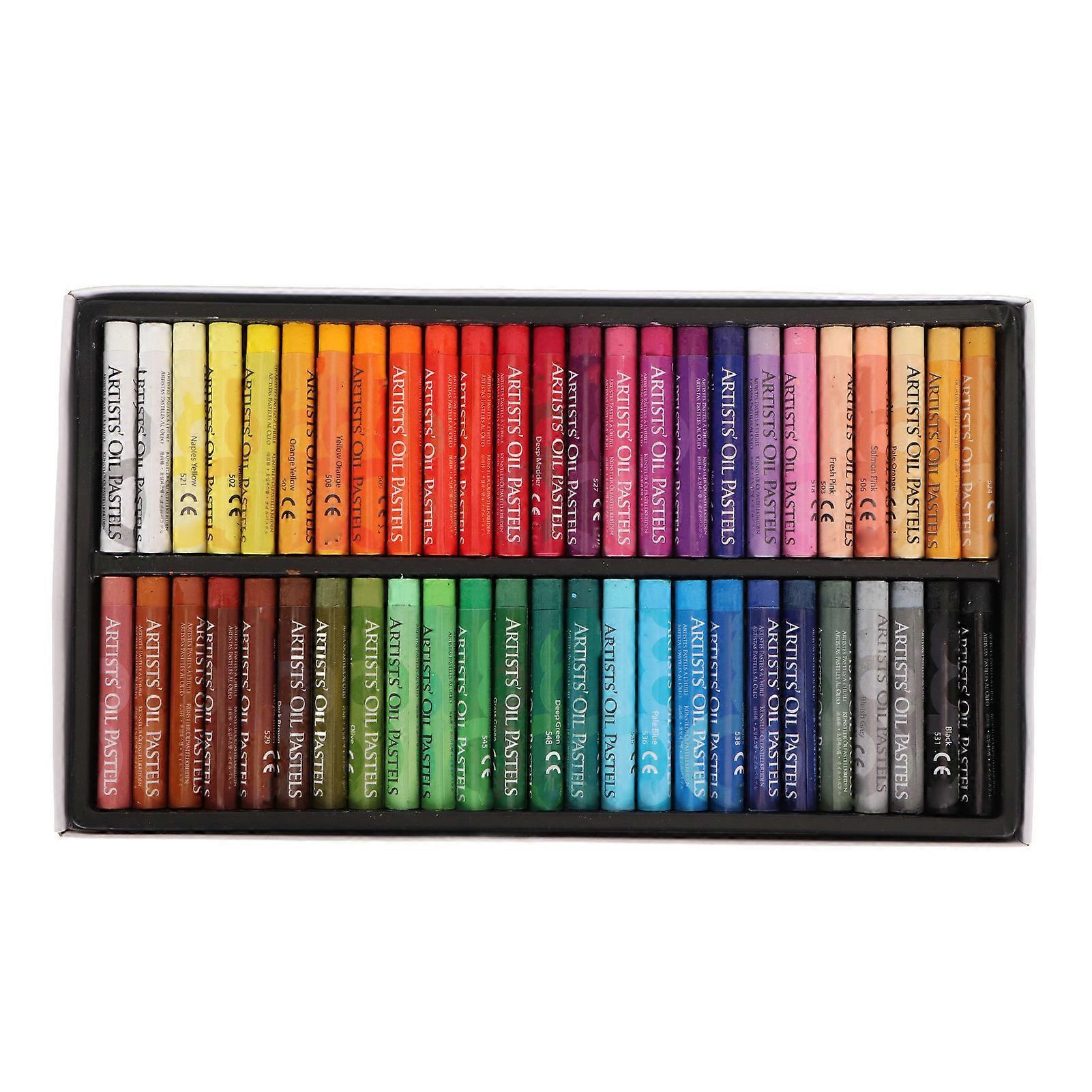48 Χρώματα Oil Pastel Set μαλακά ασφαλή καλυμμένα εύκολα παστέλ σχεδίου χρωματισμού για επαγγελματίες καλλιτέχνες Αρχάριοι Ζωγραφική