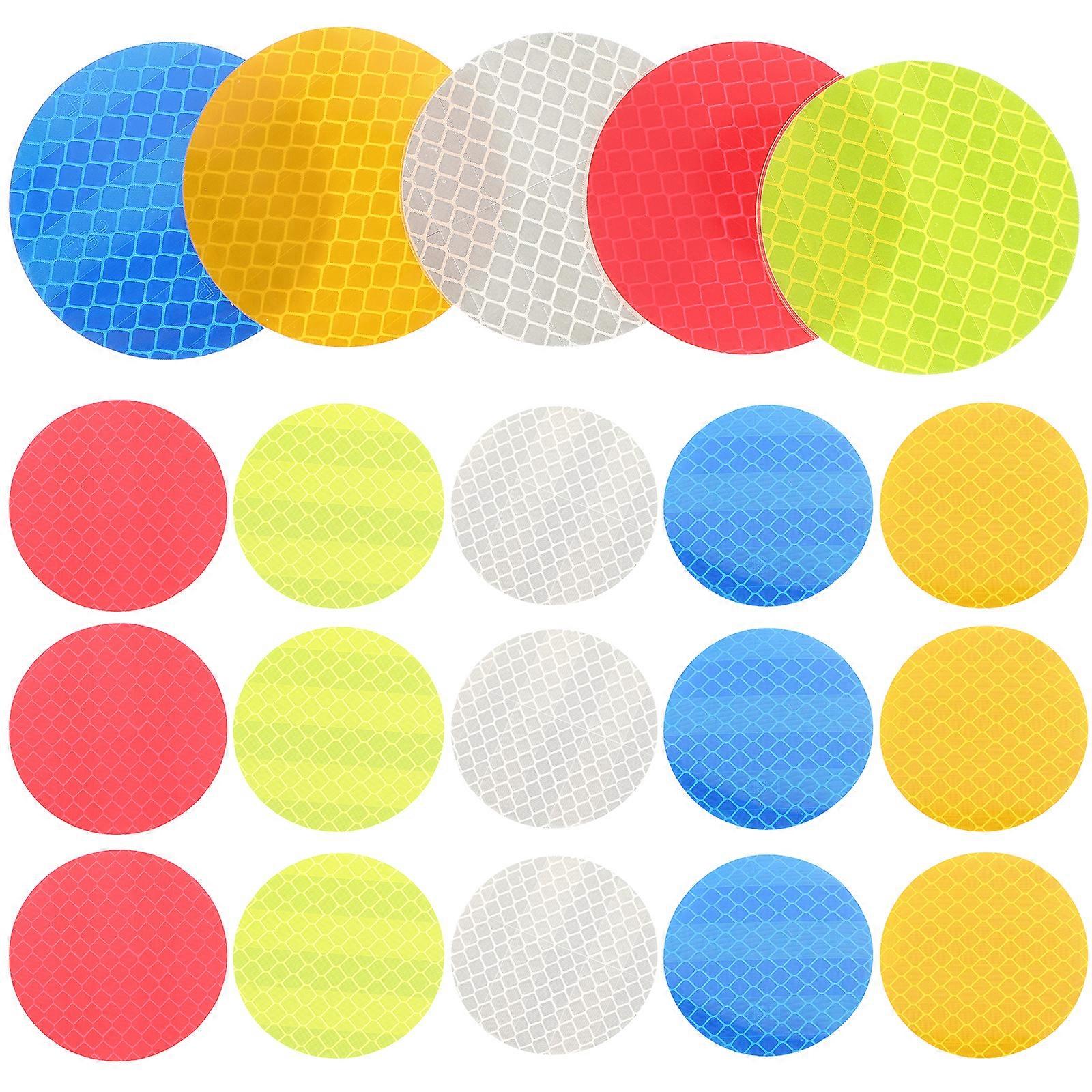 20pcs Reflective Warning Stickers Bike Reflective Stickers Warning Reflectors Reflective Decals