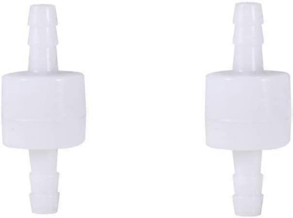 Check Valve -2Pcs 6mm Inline Check Valve Diesel Water Gas Air One Way Non Return Durable