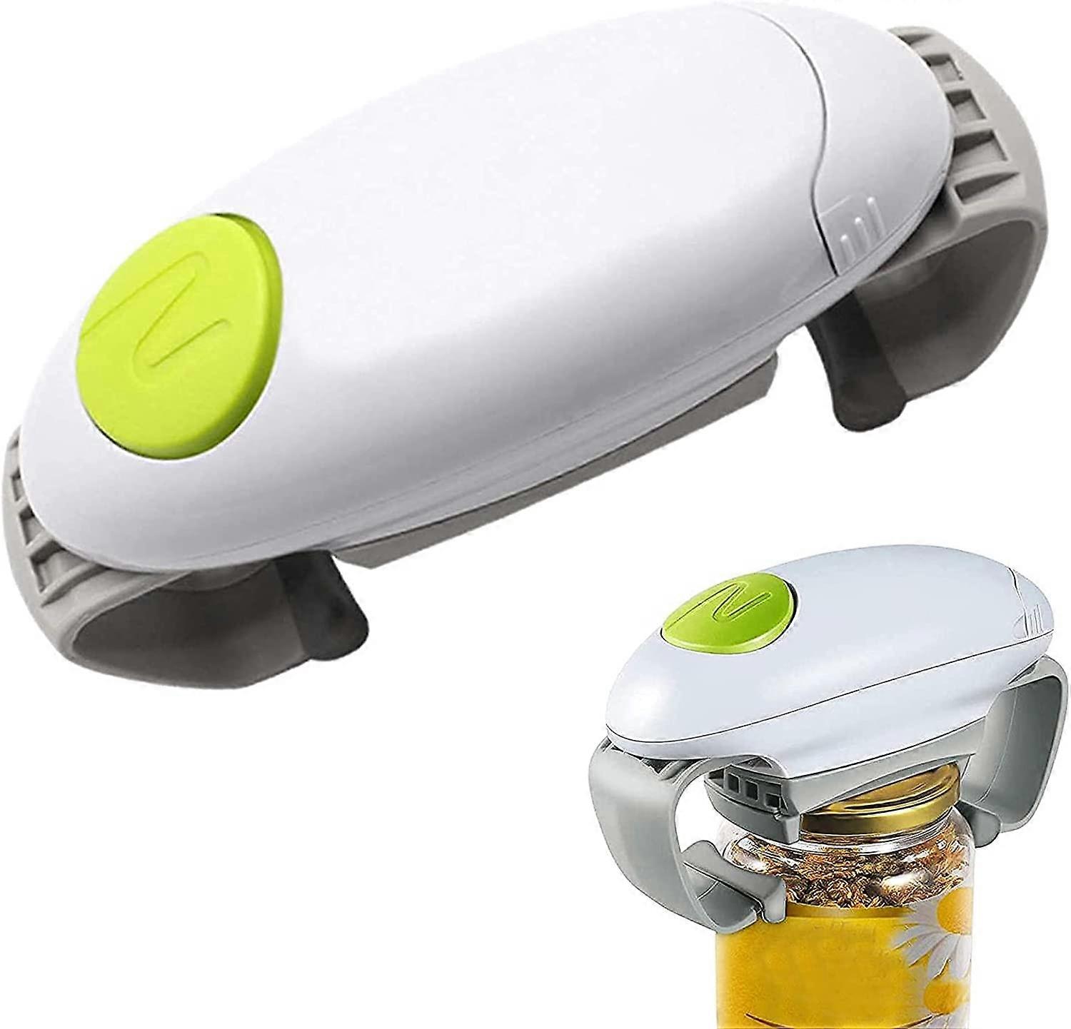 Automatic Electric Can Opener, One Touch Jar Opener Kitchen Tool Weak Hands Bottle Opener For Elderly And Arthritis Sufferers