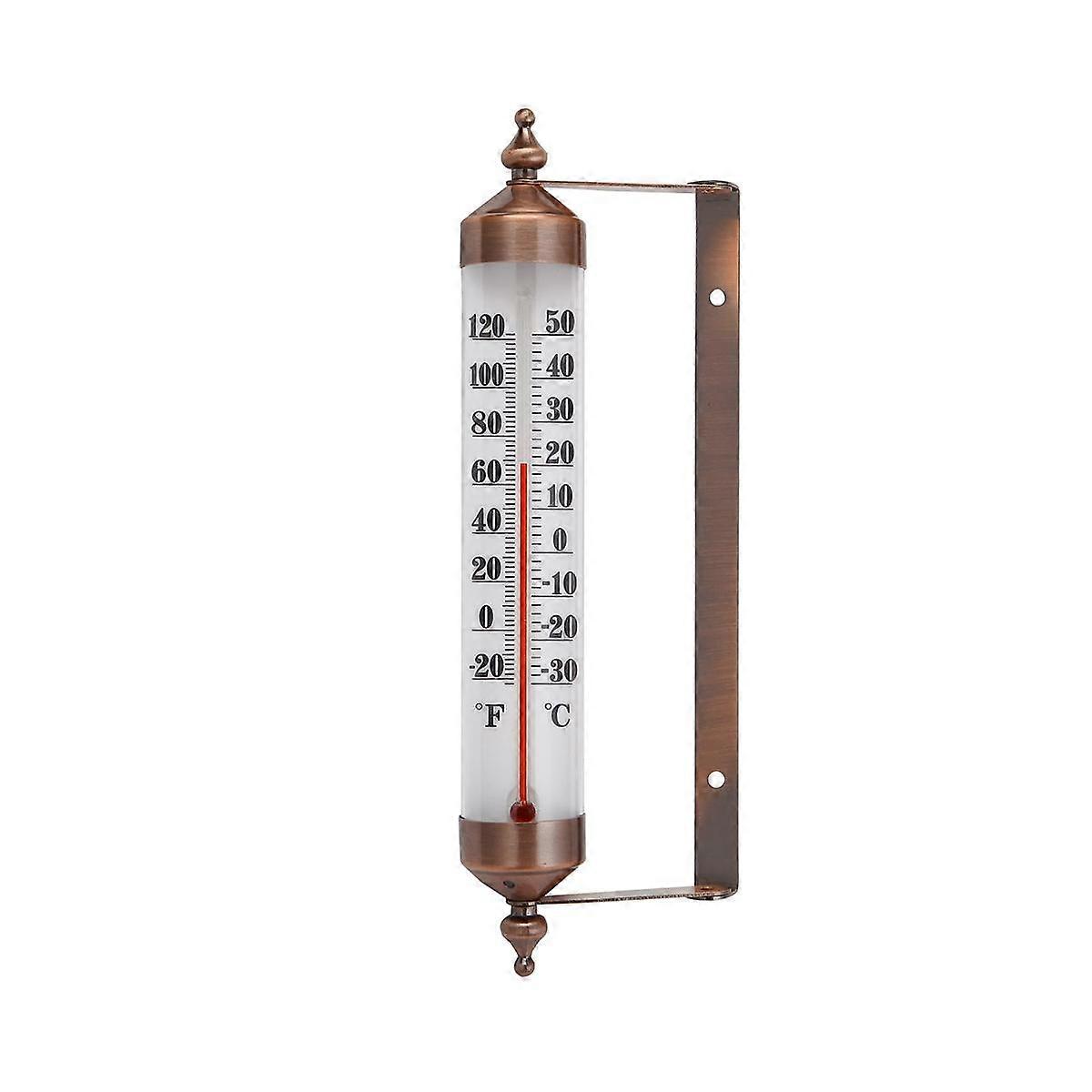 10 Inches New Premium Steel Indoor/Outdoor Thermometer Wireless Decorative