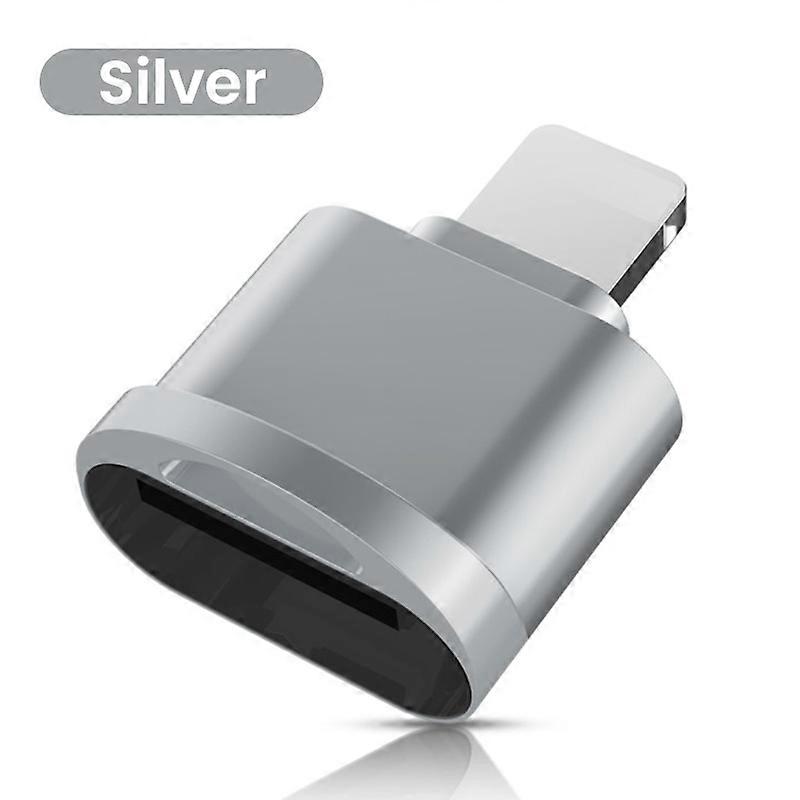 OTG external memory card reader for iPhone 13 12, adapter for iOS 13 and up