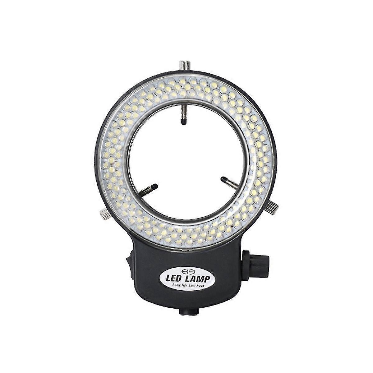 Microscope Light- Ring Light Adjustable 144 Lamp Beads LED Industrial Microscope Ring Illuminator -