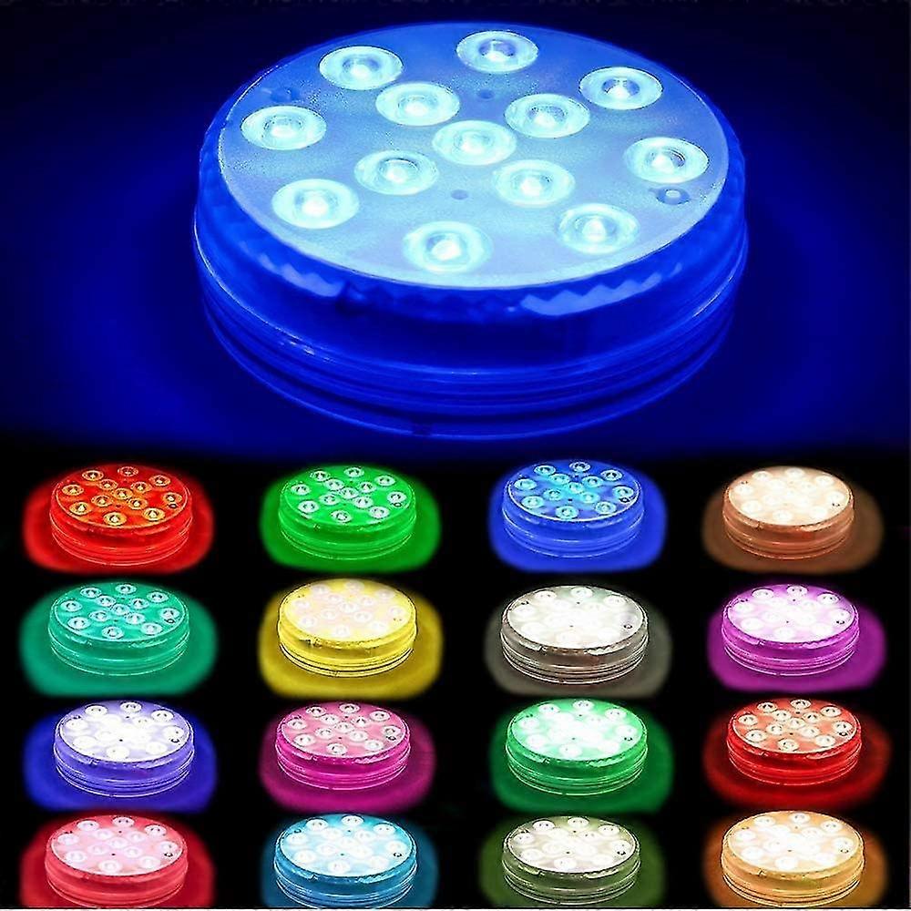 Ip68 Waterproof Diving Led Light Multicolor Underwater Pool Light With Remote Control Aquarium Bath Light
