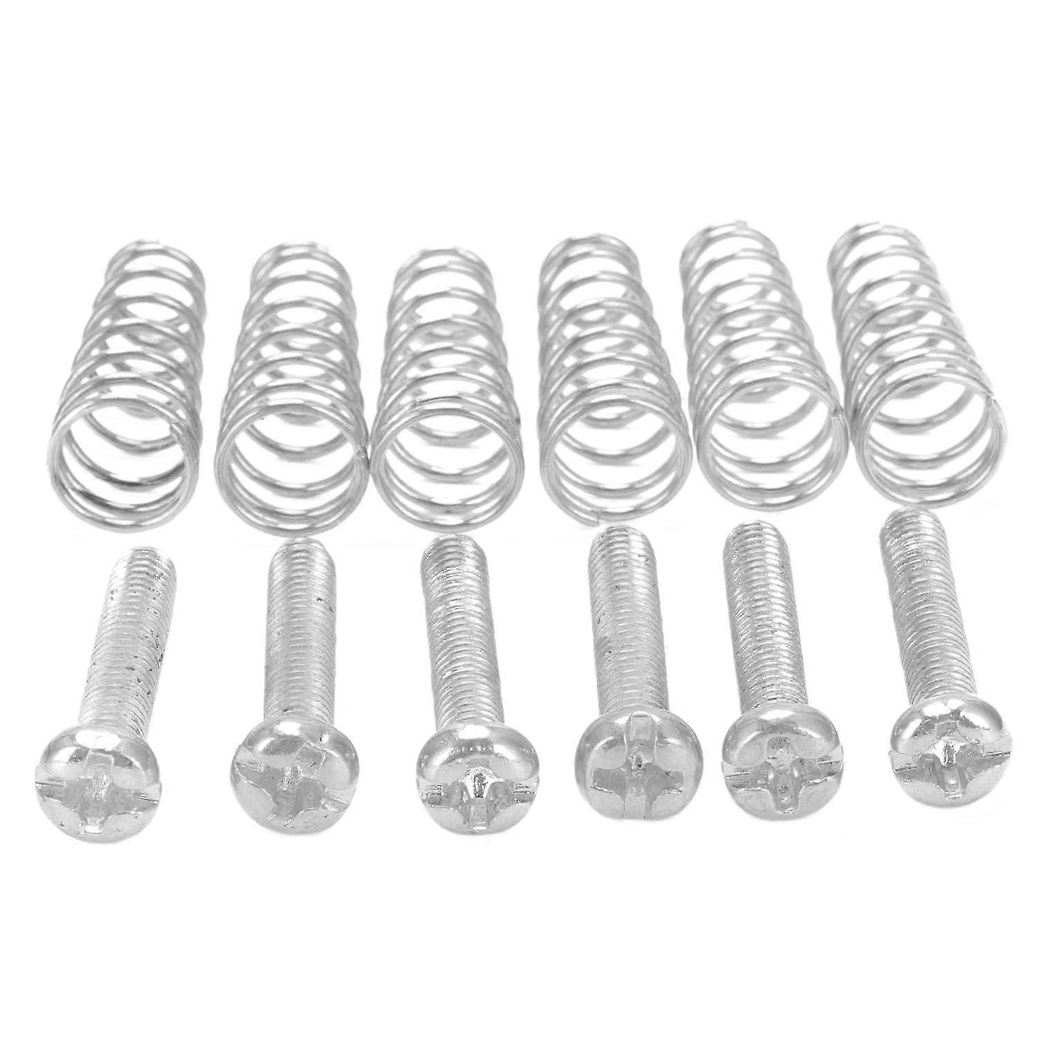 6 Pcs Electric Guitar Tremolo Bridge String Saddles Mount Adjust ...