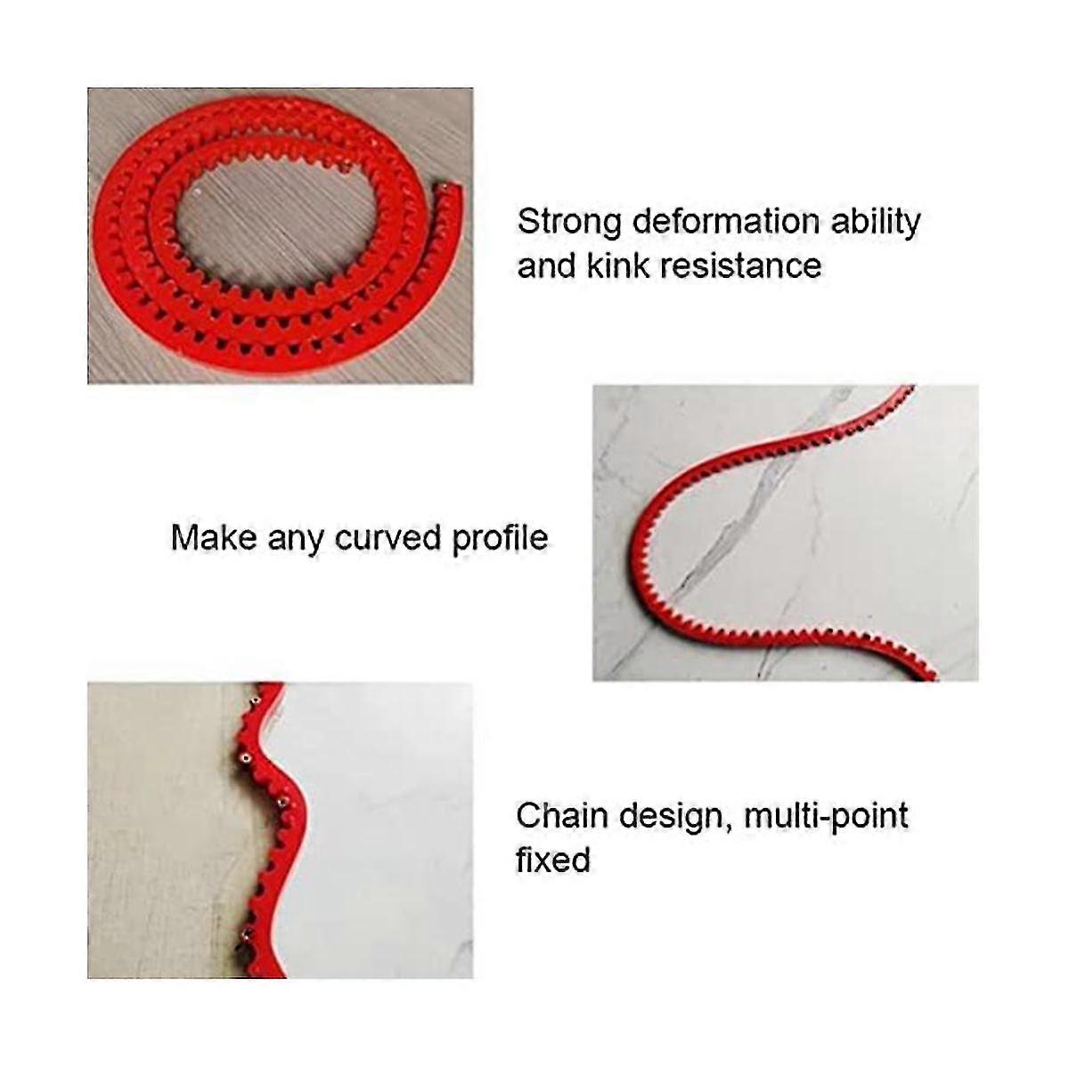 Woodworking Profiling Strip Flexible Curve Template Woodworking Tool Chain Design Curve Template fo