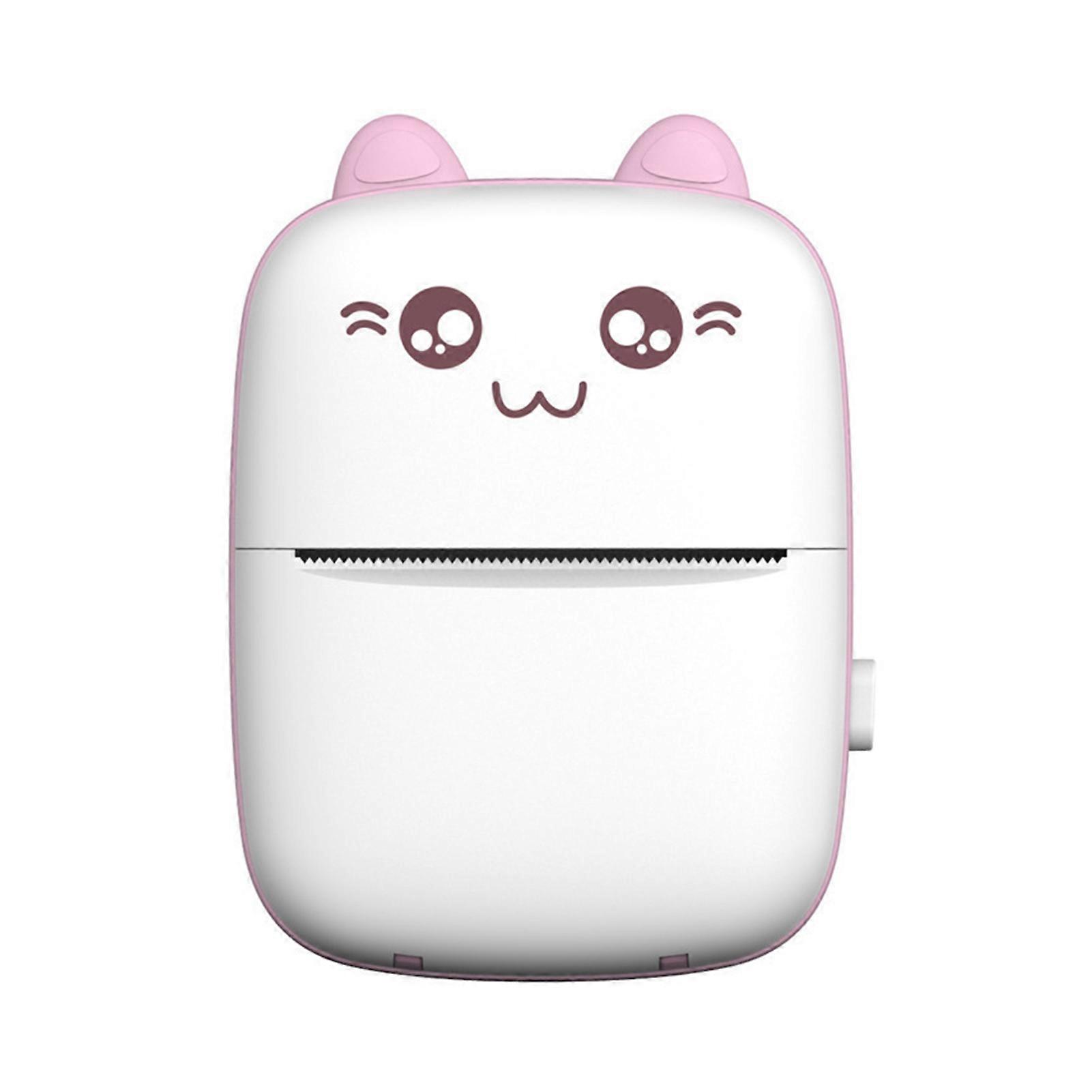Portable Mini Pocket Printer BT Thermal Printer with Thermal Printing Paper USB Cable for Note Photo Web Document Printing