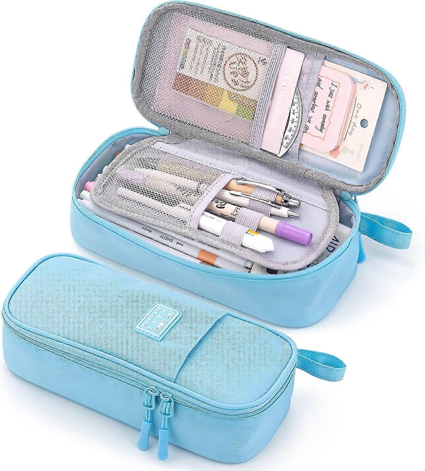 دائم القلم رصاص القضية تخزين كبير القلم الحقيبة حقيبة لللوازم المدرسية مكتب كلية الفتيات في سن المراهقة الكبار, الأرجواني