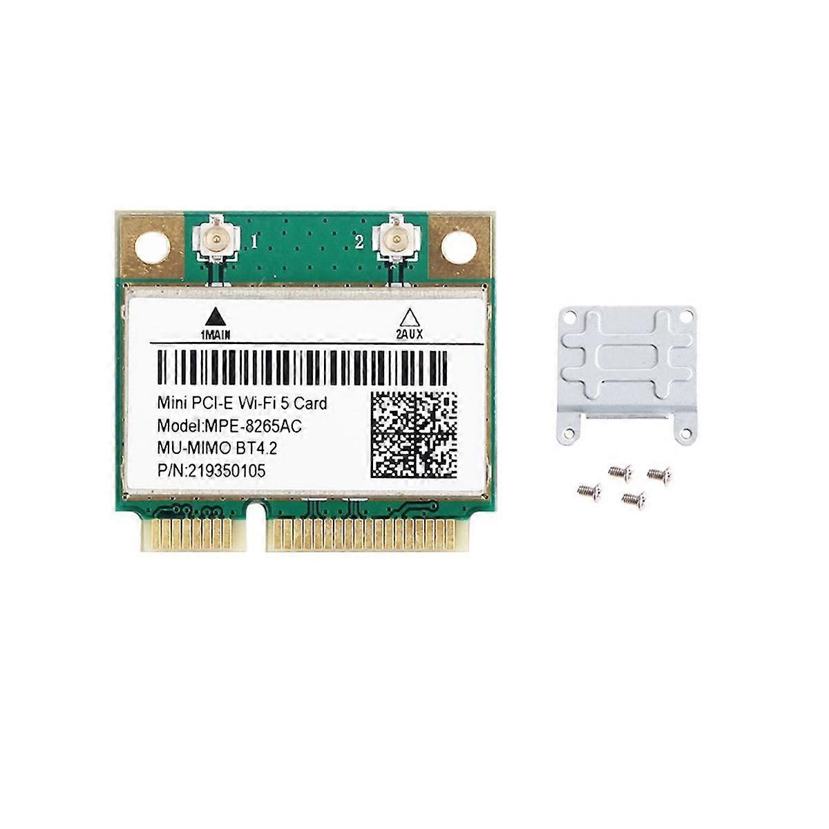 -8265AC Wireless Half Mini PCI-E Wifi Card Wifi 5 Dual Band 802.11AC 2.4Ghz 5Ghz 1200Mbps Wlan Netw