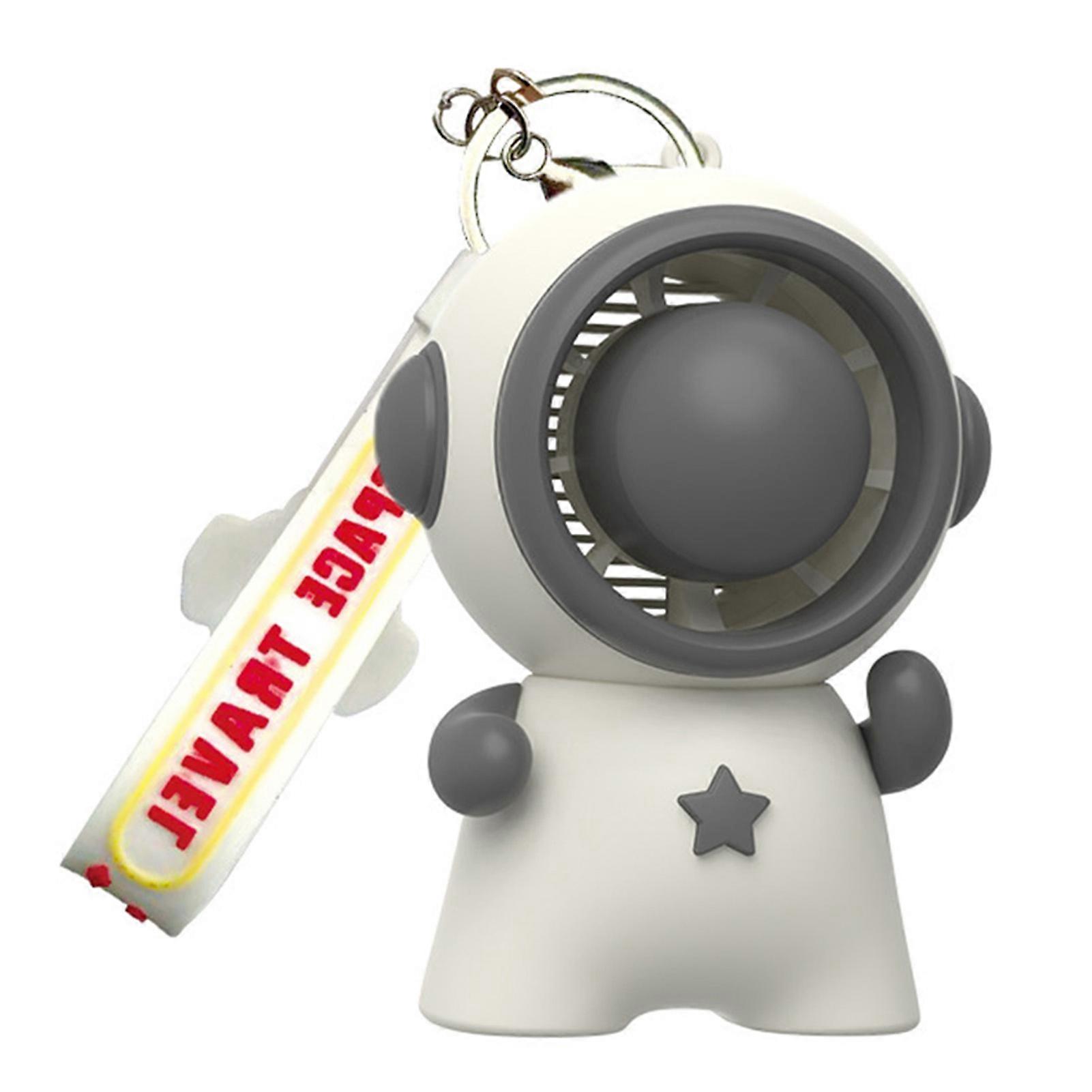 Astronaut Style Keychain Fan Rechargeable Handheld Portable Fan for Traveling Outdoor Office
