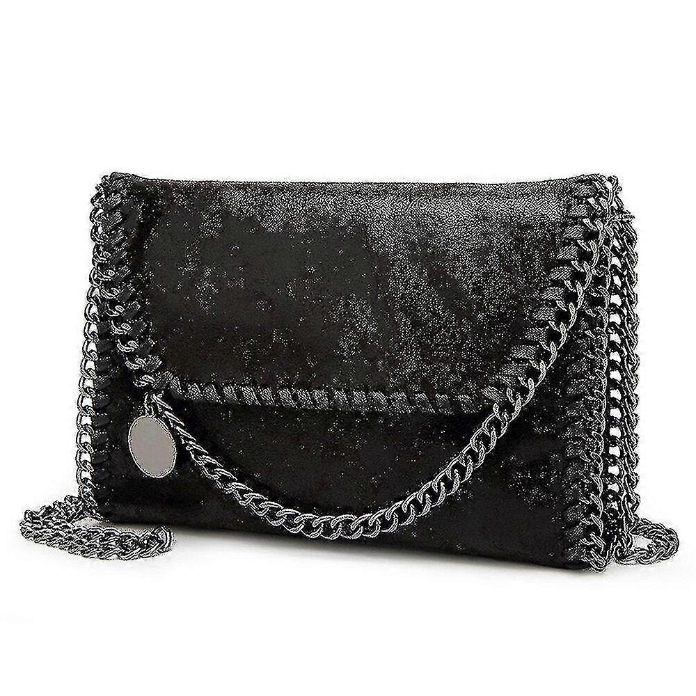 Black Simple Casual Women's Pu Leather Shoulder Bag