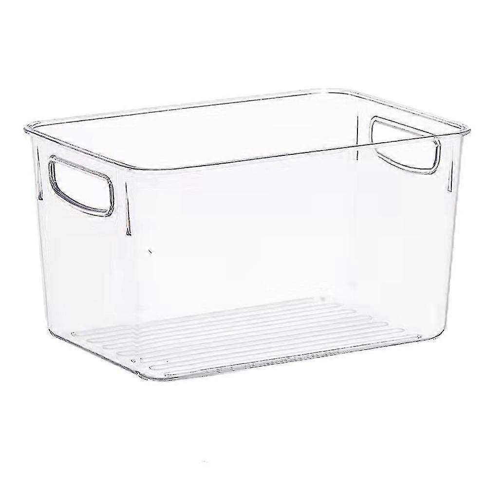 Plastic Bin Storage Organizer Basket Container With Handle For Home