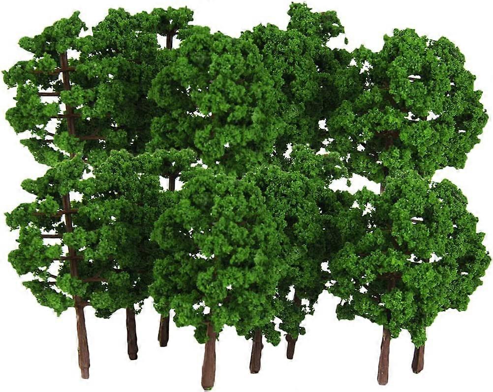 Hellery 40pcs Model Making Trees  Track N Train Railway Landscape Mixed Trees Model Making Diorama Tree Architecture Trees Model Toy - 1:150