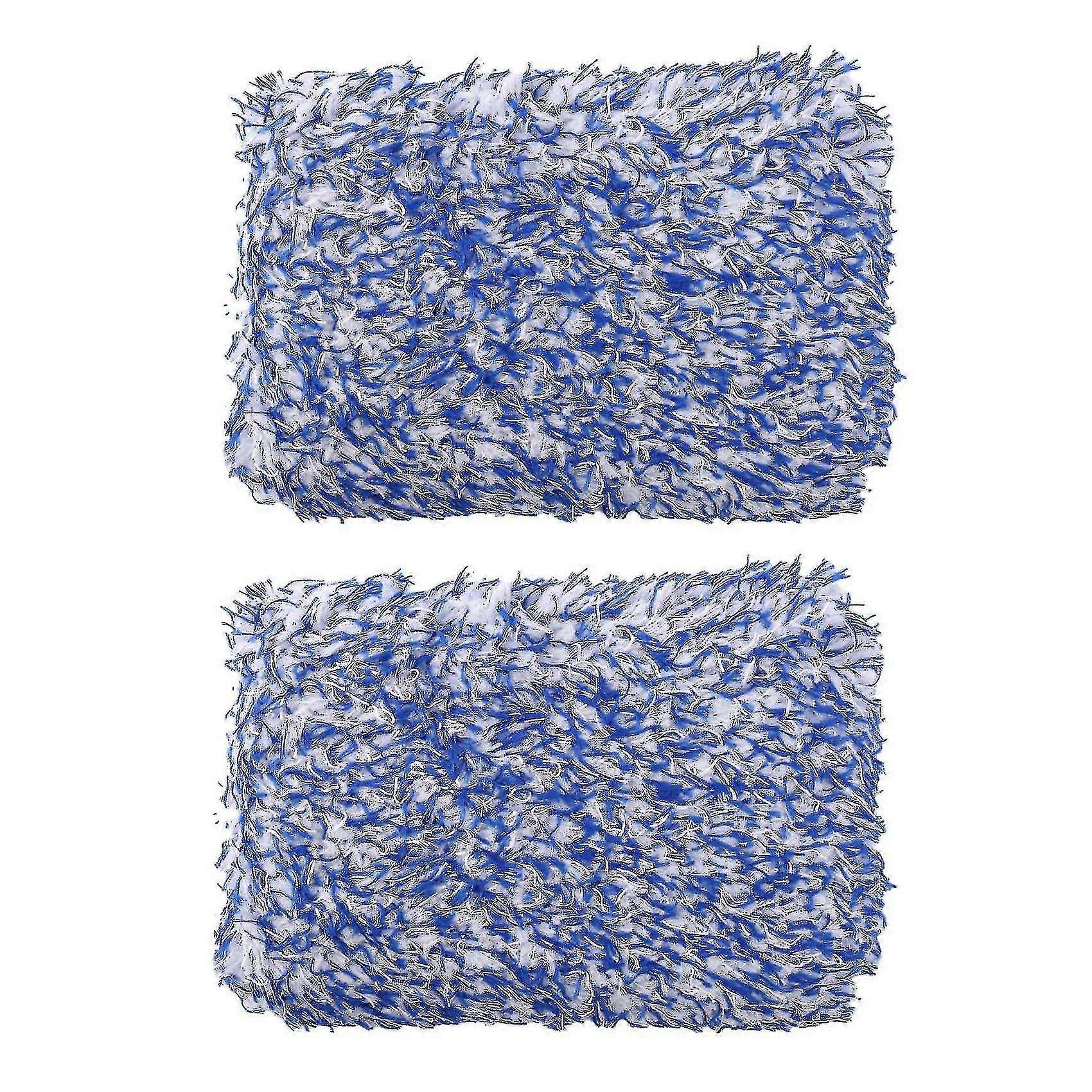 2x Cleaning Super Soft Car Wash Cloth Microfiber Blue