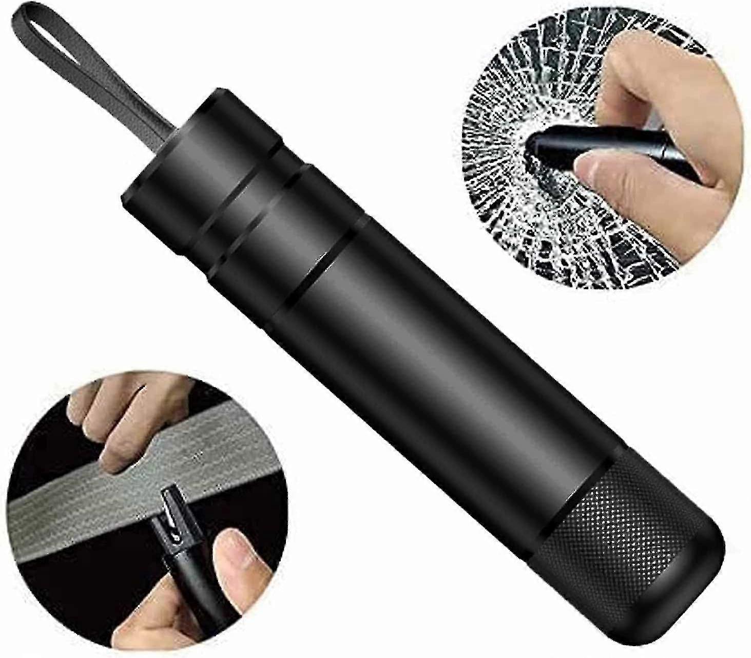 Portable Mini Car Window Breaker Escape Tool Glass Breaker Seatbelt Cutter With Holder