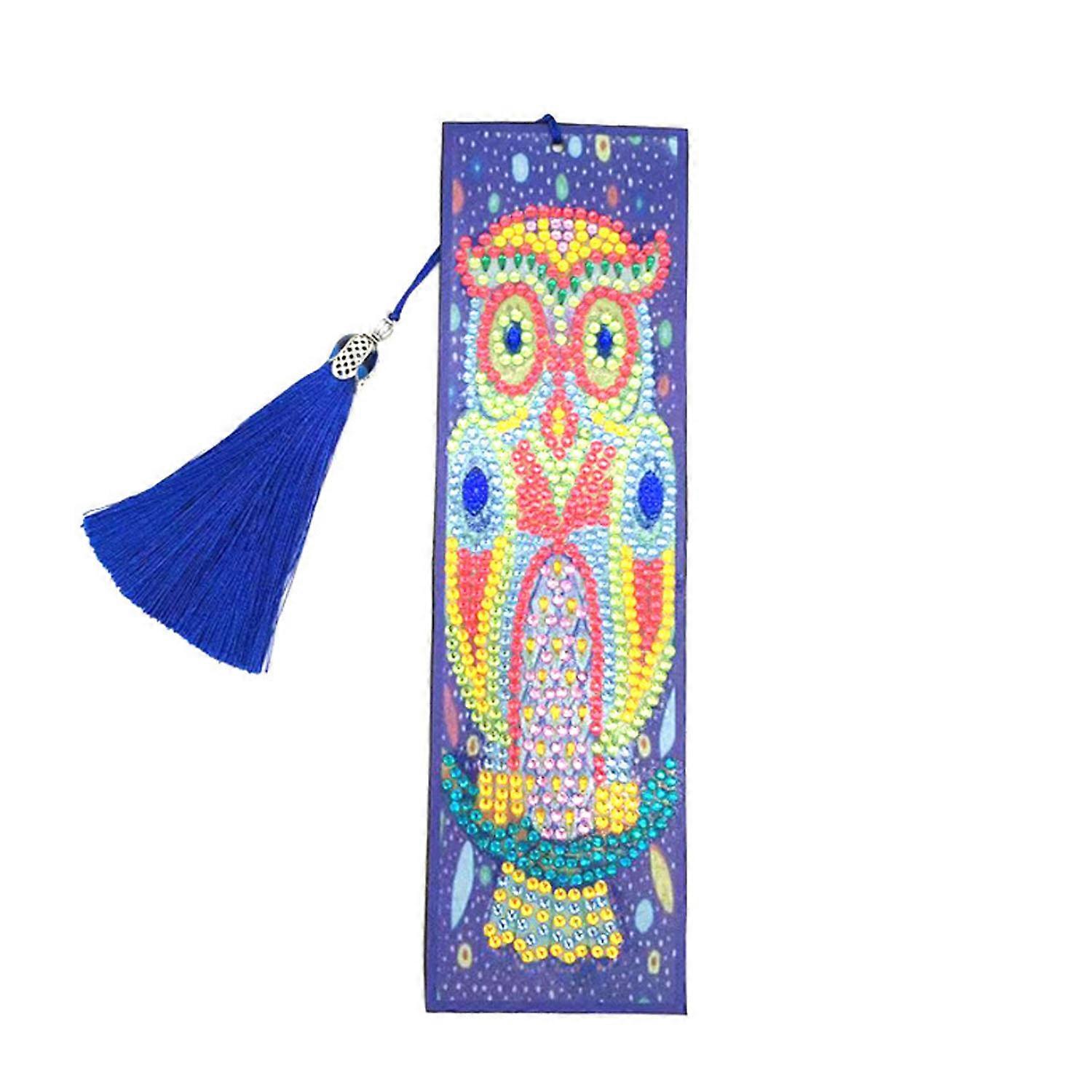 diamond painting bookmark owl