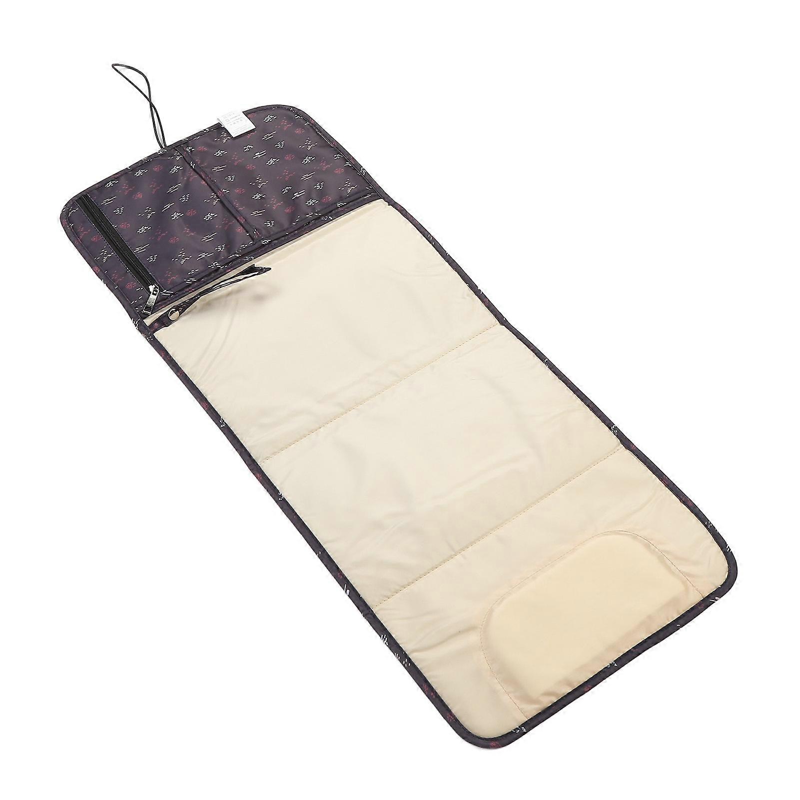 Baby Diaper Pad Waterproof Inner Pockets Foldable Nylon Diaper Changing Pad for Travel Use