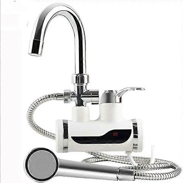 Electric Hot Faucet Kitchen Instant Heating Tap Water Heater With Led