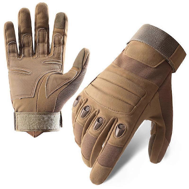 Tactical Gloves for Men, Touchscreen Work Gloves with Hard Knuckle for Outdoor Work Sports Motorcycle Cycling Tactical Training Airsoft Paintball Shoo
