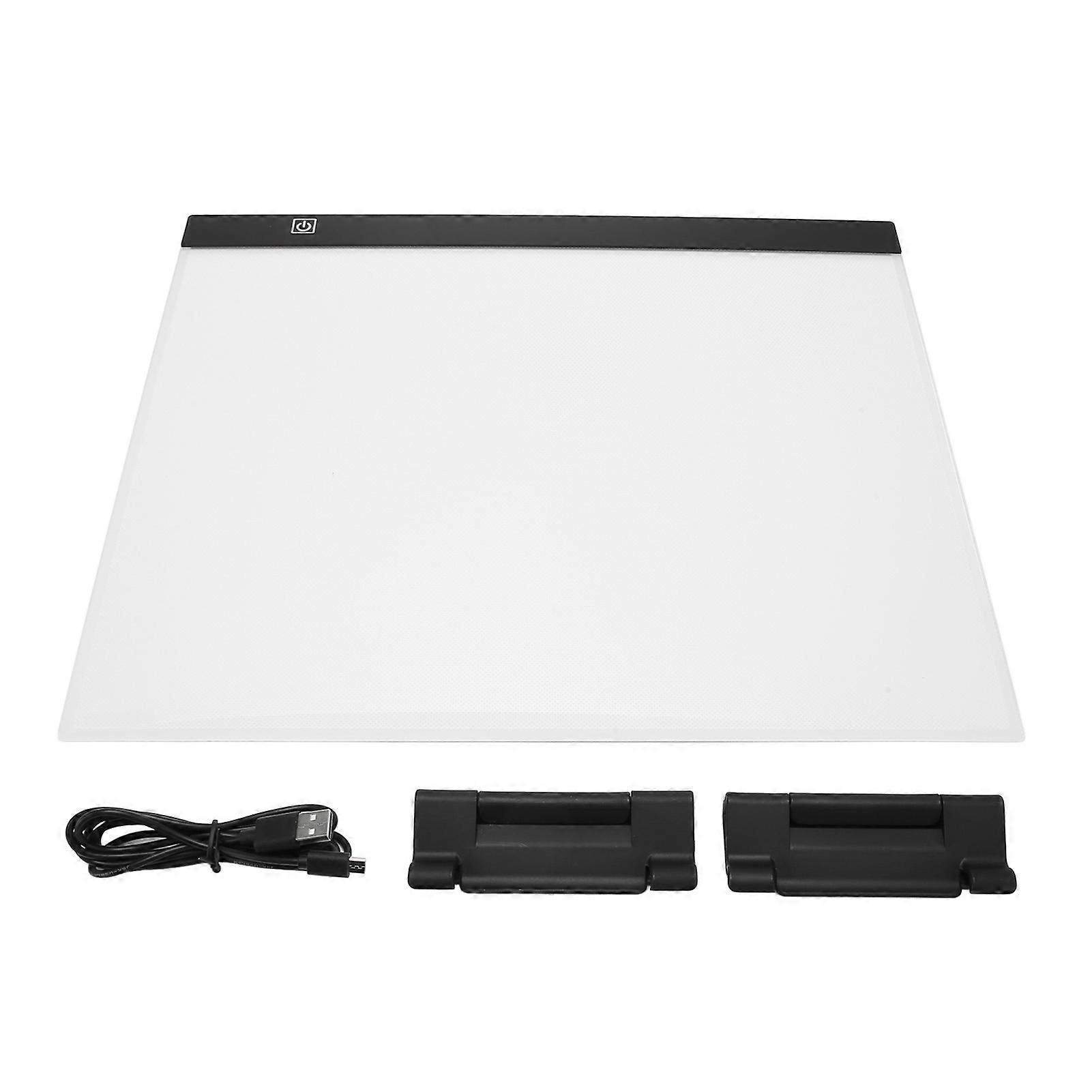 Tableau lumineux A3 ultra-fin 12 000 K LED, intensité variable en continu, alimentation USB, pour peinture, traçage, croquis
