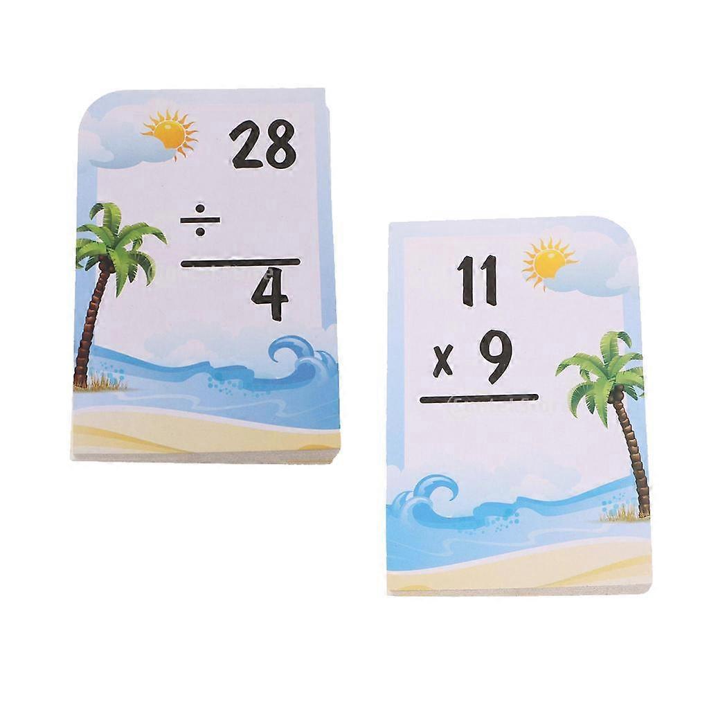 72 Pieces Kid Learning Math Flash Cards For Elementary School Educational Materials