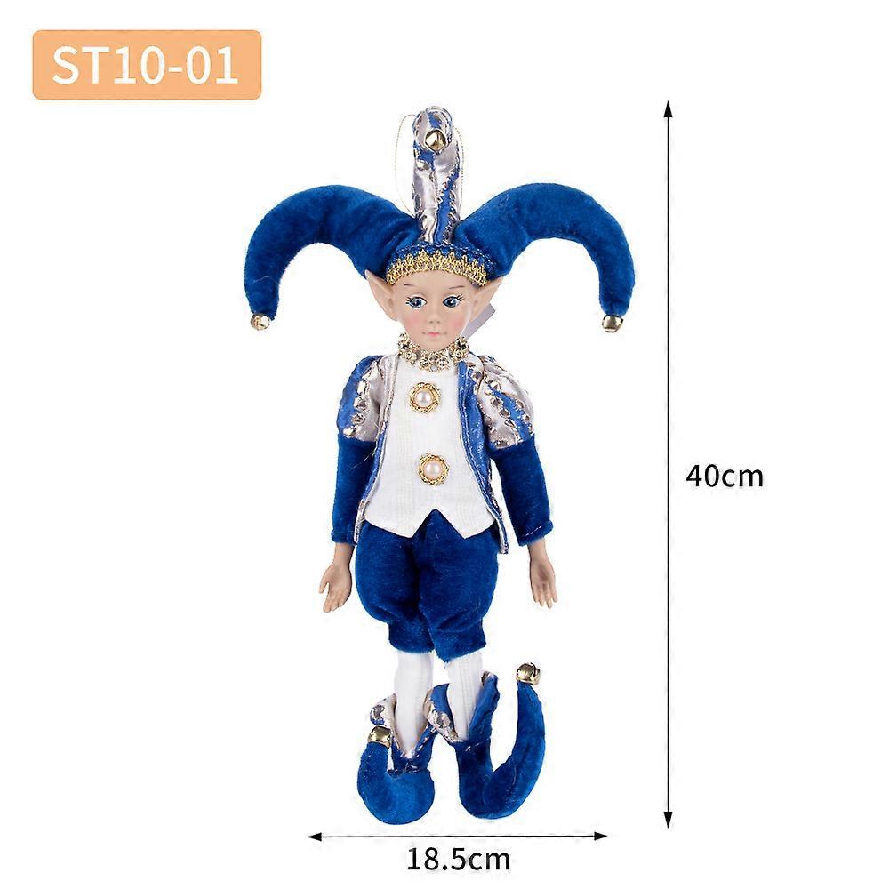 HaKeLai Elf Rött Guld Plyschdocka Elf Leksak Julgran Prydnader Nyår Semester Bästa gåvor till barn Navidad Natal adornos de navidad