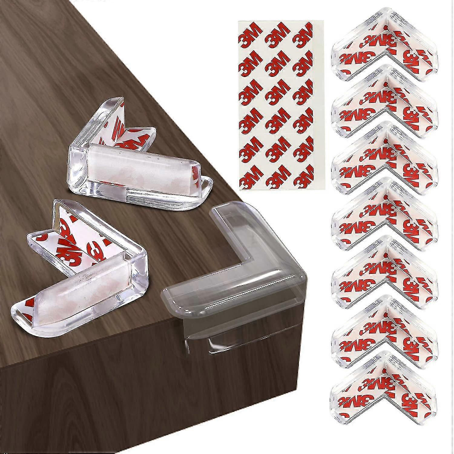 Corner Protector 12 Pcs Clear Baby Proofing Edge Guards With 3m Adhesive, L-shaped Soft Cushion Corner Protectors Compatible With Furniture, Durable A