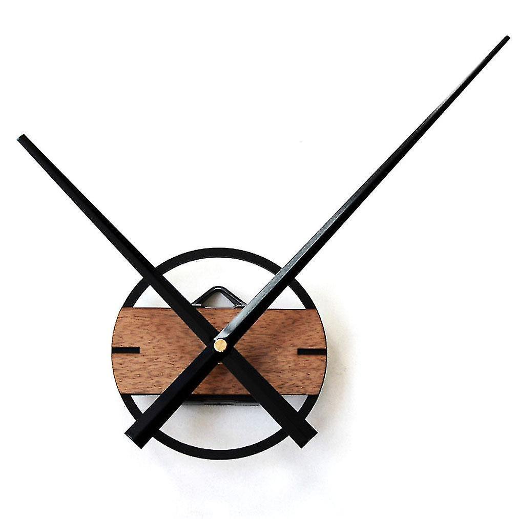 Extra Large Pointer Wall Clock Solid Wood Log Clock Table Diy Clock Silent Needle