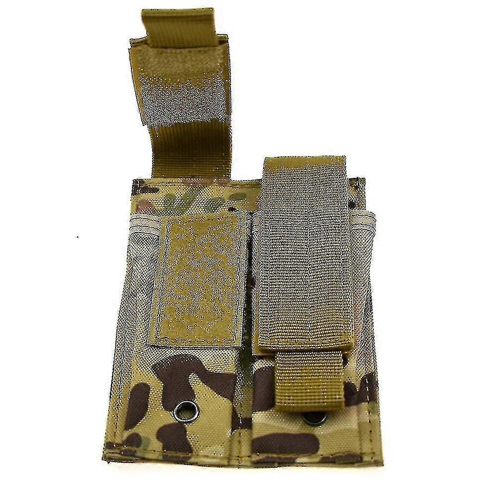 9mm مسدس مجلة الحقيبة التكتيكية مزدوجة مولي حزام المزدوج ماج حقيبة مصباح يدوي حامل مرفق حزمة بندقية الصيد الملحقات