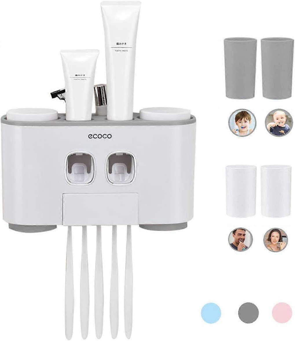 Automatic Toothpaste Dispenser and Toothbrush Holder Set, #2