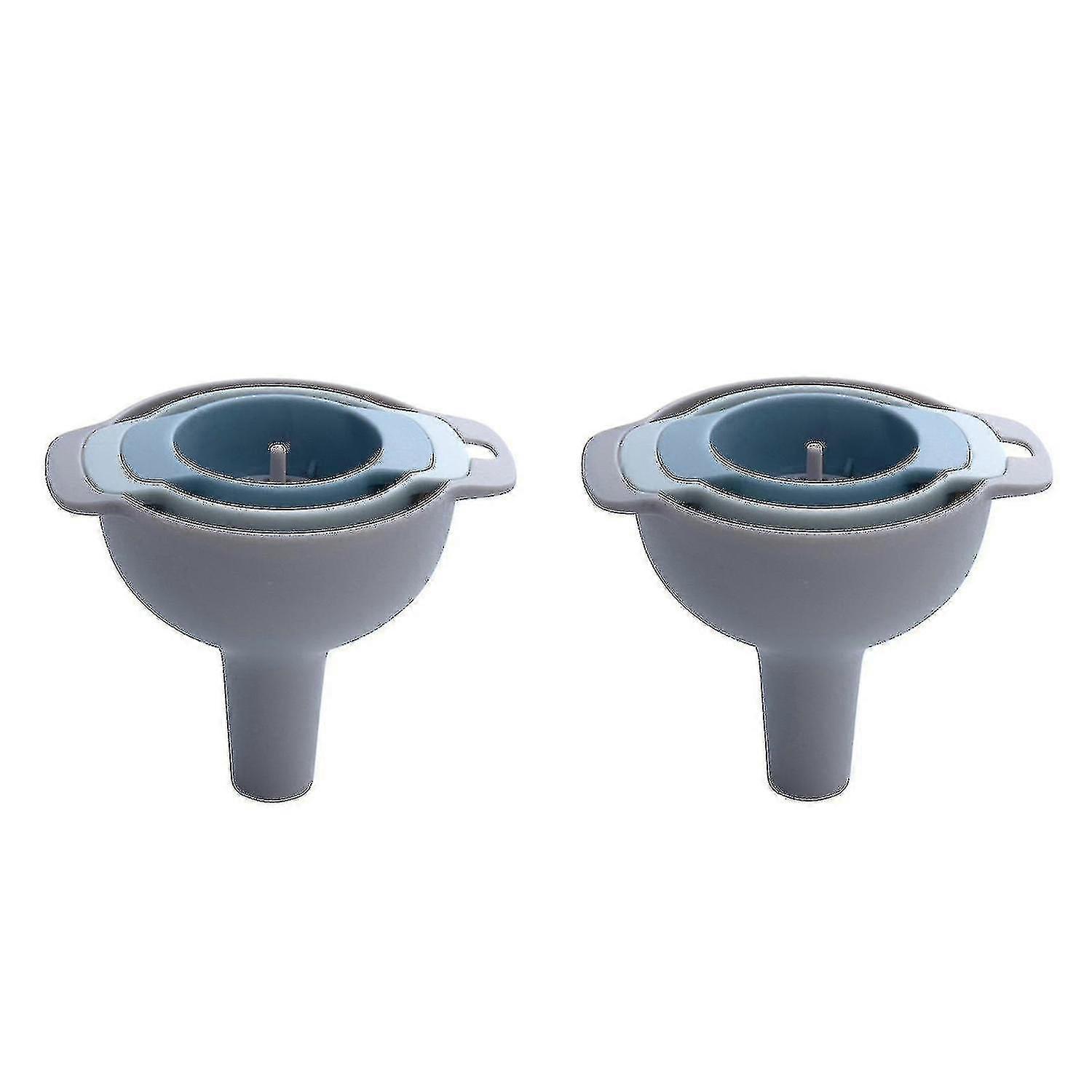 Four-in-one Multifunctional Plastic Filter Funnel Large, Medium And Small Kit