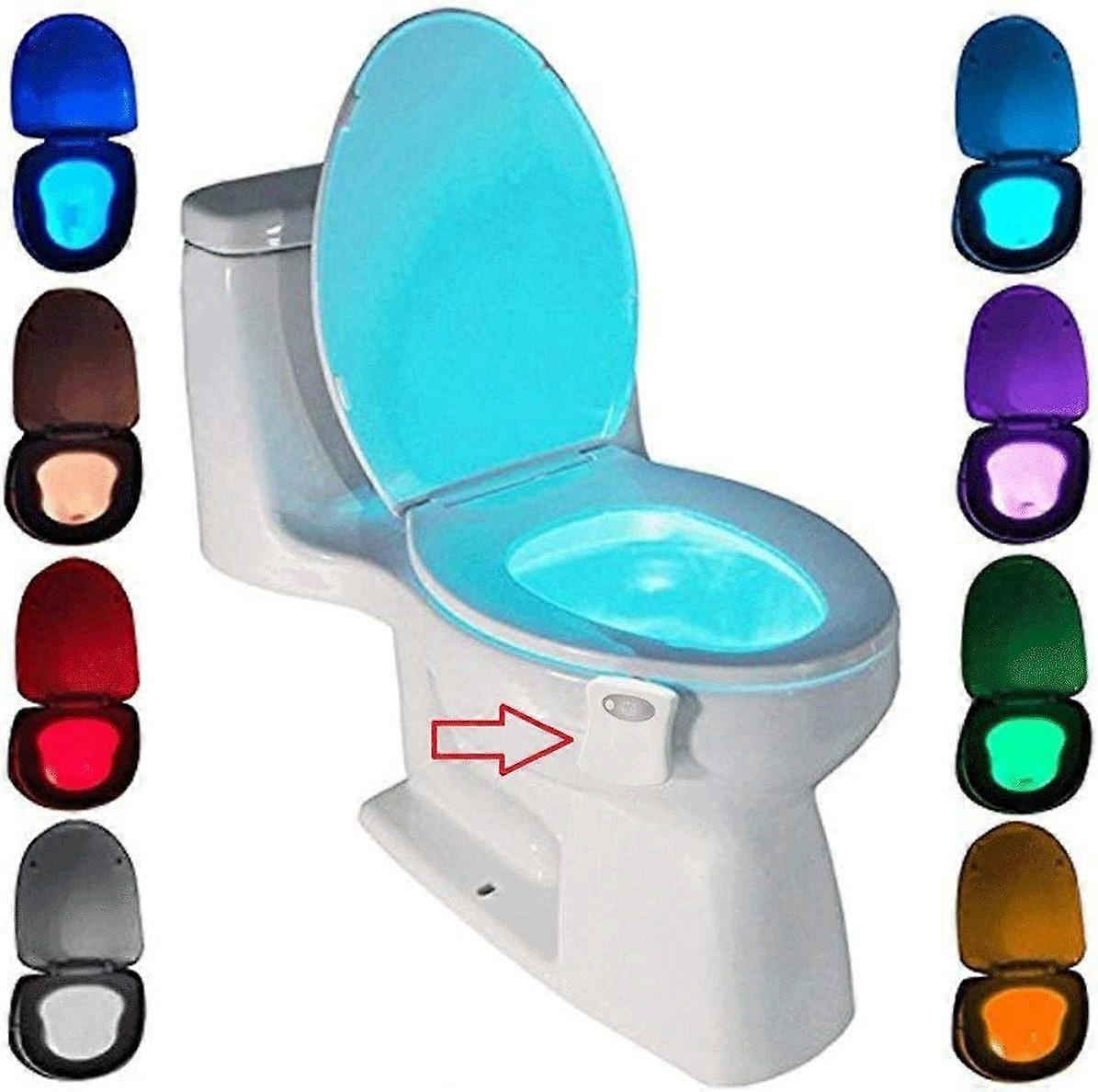 Toilet lamp, 8 changing colors