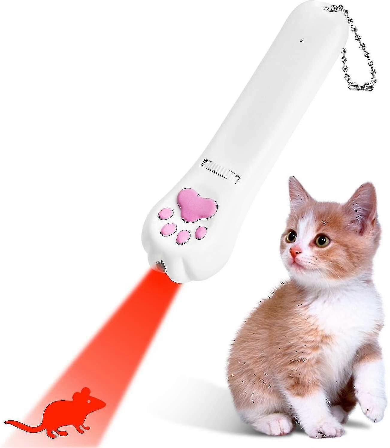 Projekcja Cat Claw Laser Cat Funny Cat Stick, Podczerwień Multi-pattern Six-in-one Cat Funny Cat Pen Usb Charging