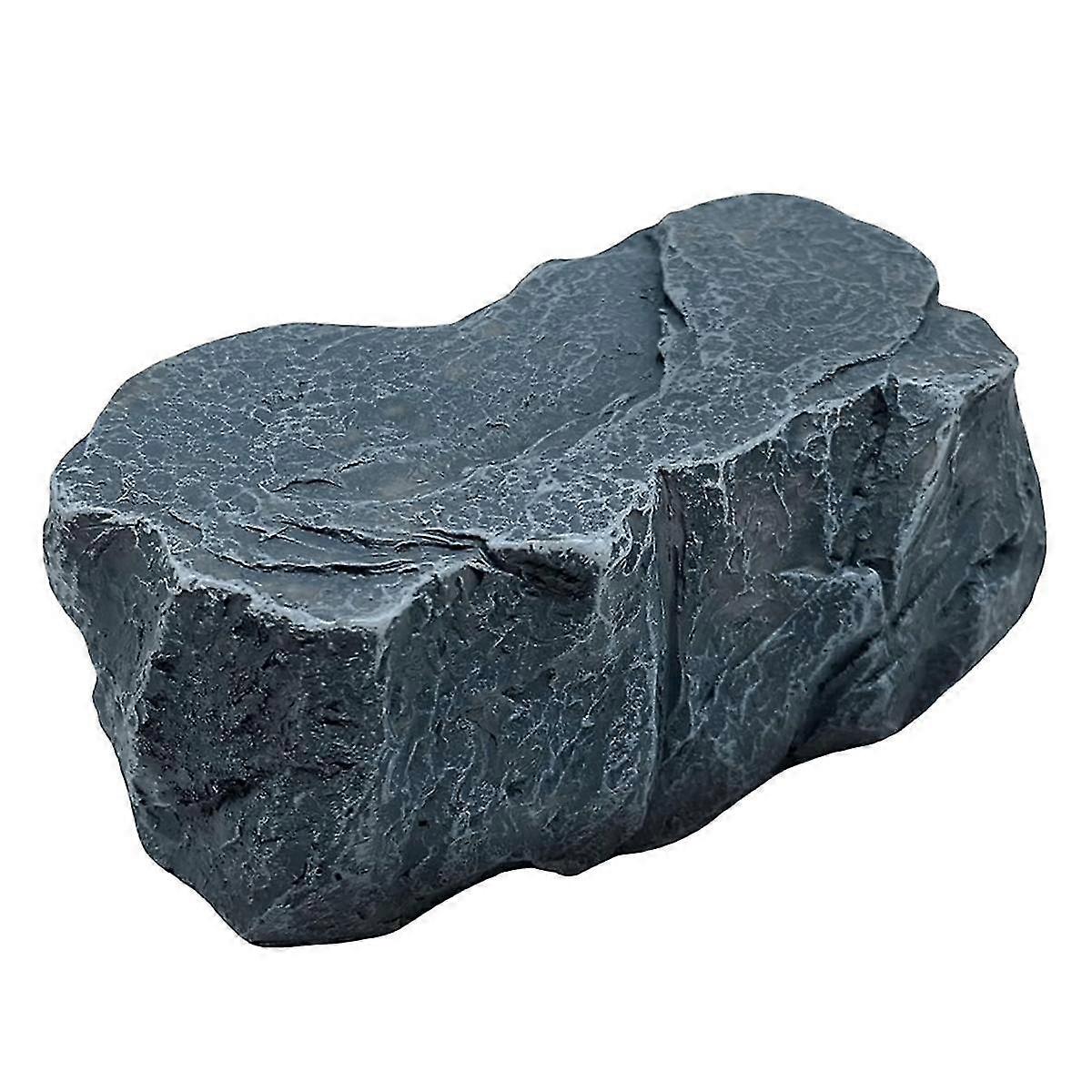 Boîte à clés cachée de roche pour l’extérieur - cache-clé de rechange en résine sûre pour jardin extérieur ou cour (pierre Sty