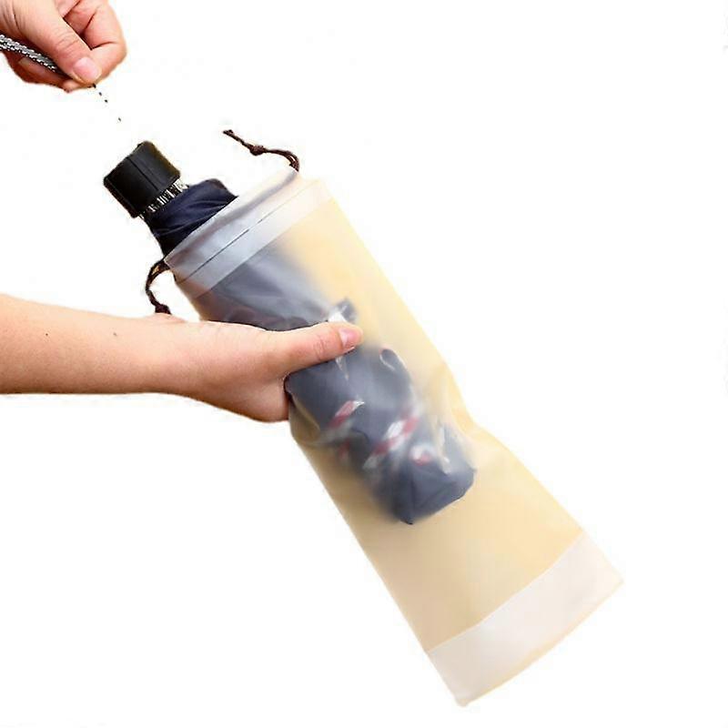 Transparent Plastic Umbrella Storage Bag Waterproof Leak-Proof Drawstring Organizer Home Umbrella Packaging Accessories