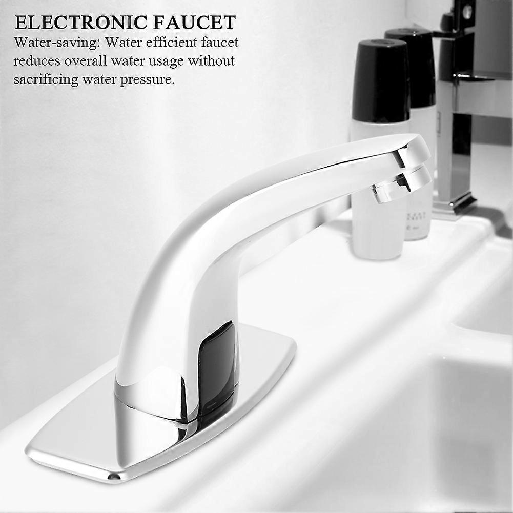 Electronic Faucet - Sensor Activated Motion-Controlled hands-free water-saving energy-efficient durable copper * (4 pcs AA batteries required)