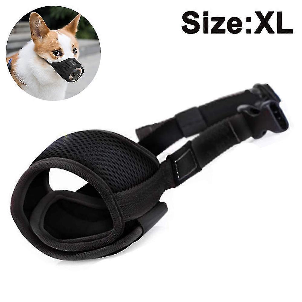 dog muzzle nylon soft muzzle anti-biting barking secure-mesh breathable