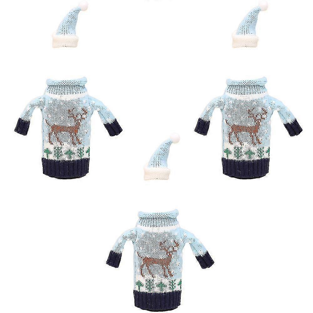 Julvinsflasköverdrag, semestervinflasktröja med hatt