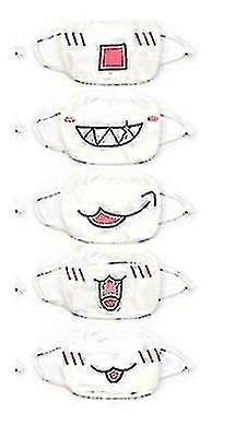 5pcs Anime Face Mask Womens Cat Face Mask