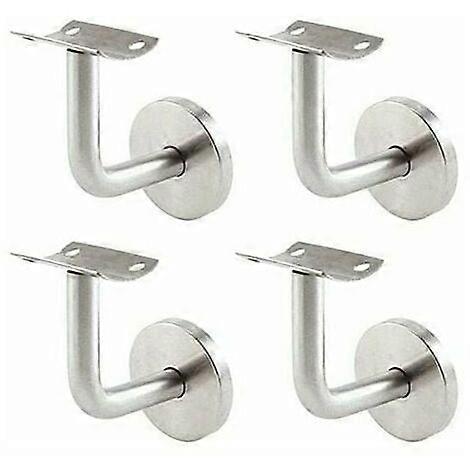 Ledstångsfäste för väggmontering Rostfritt stål trappor Ledstångsfäste Väggfäste Ledstångsfäste Silver 4st