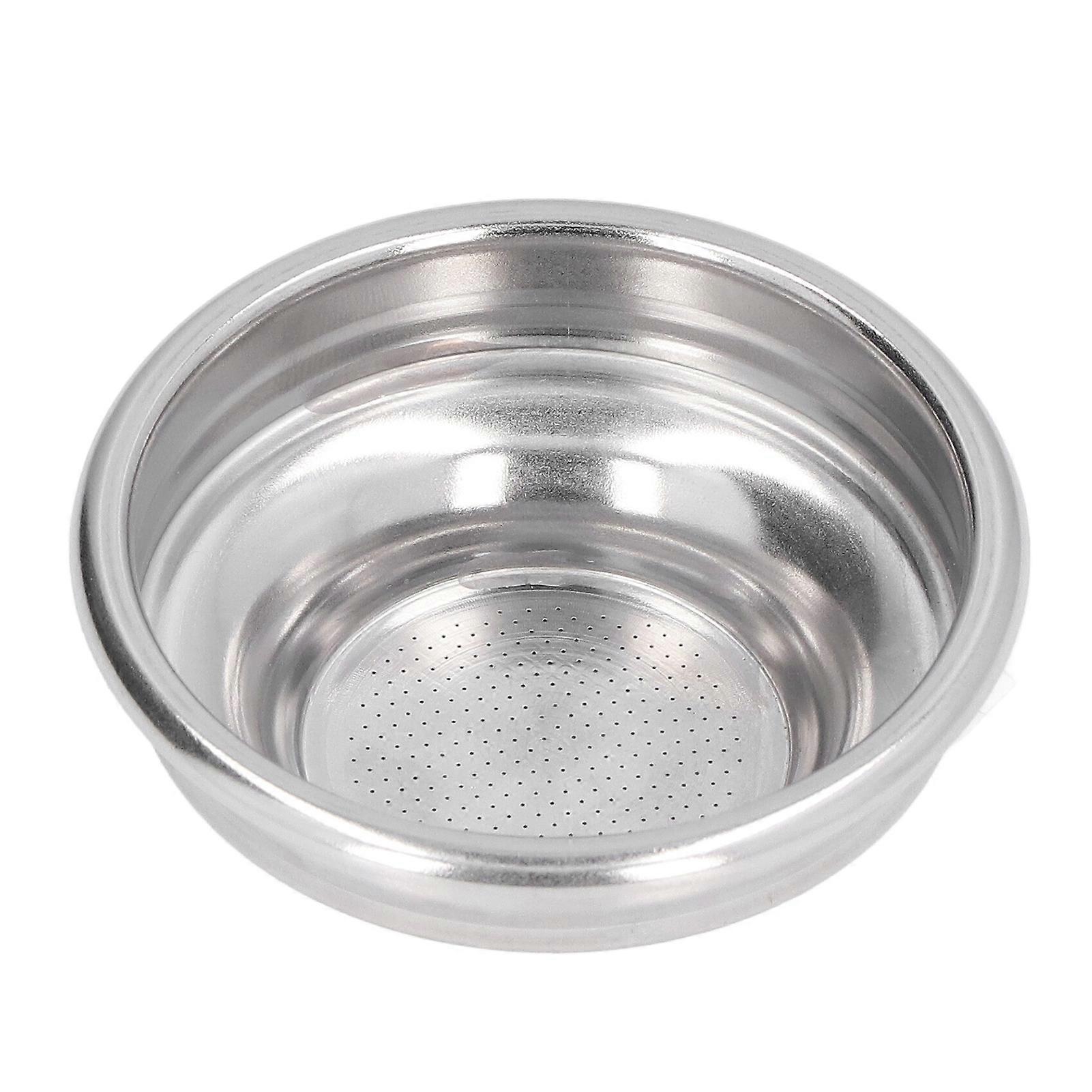 Portafilterfilter 1 kopp kaffefilterkurv i rustfritt stål porøs filterkurv for 58 mm håndtak
