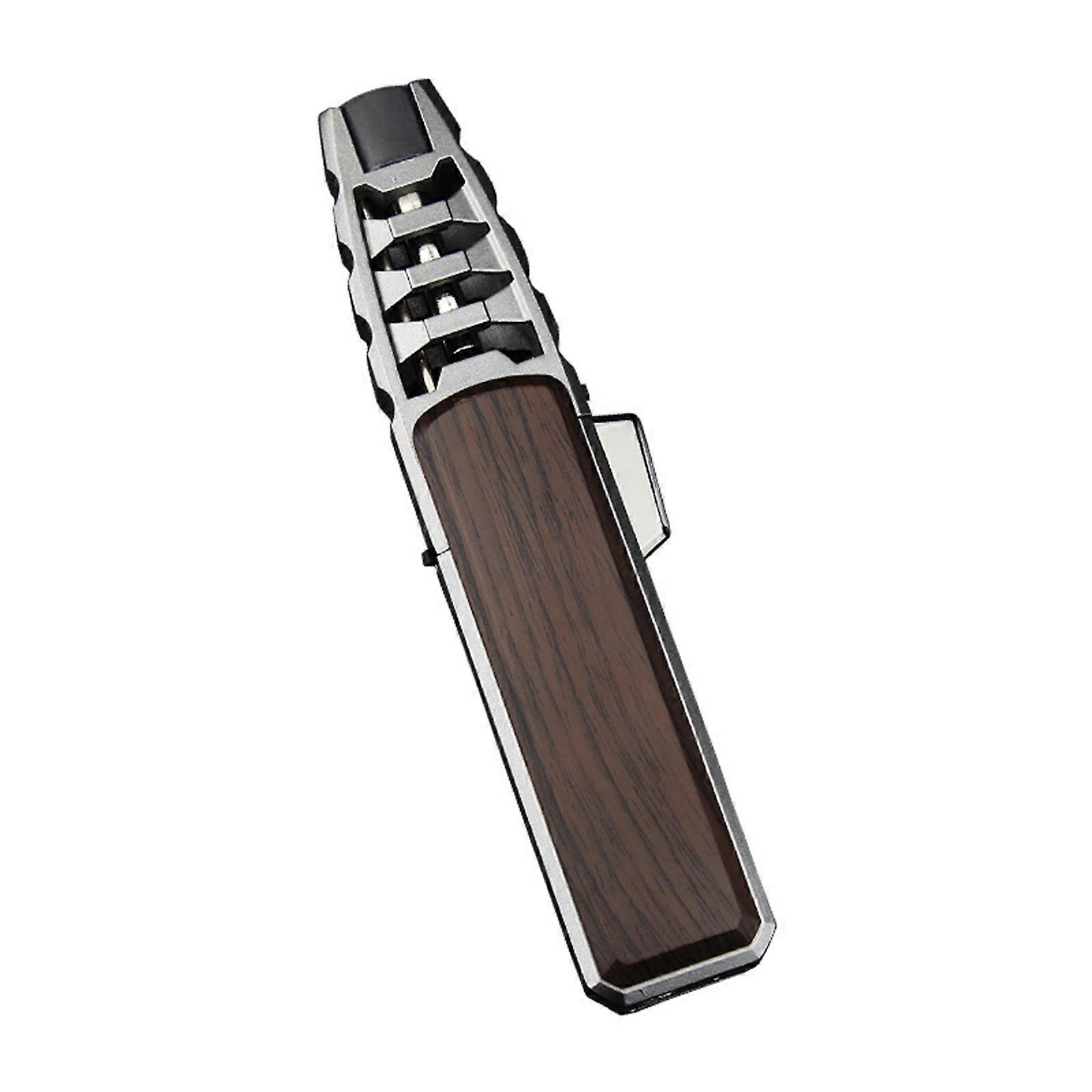 Windproof Straight Torch Blue Flame Lighter